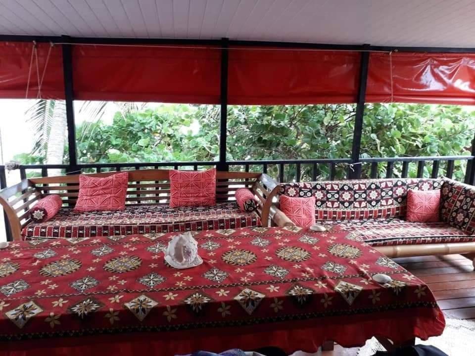 Moorea Temae Bungalow Lory Bord De Mer Bagian luar foto