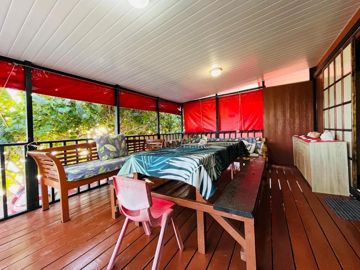 Moorea Temae Bungalow Lory Bord De Mer Bagian luar foto